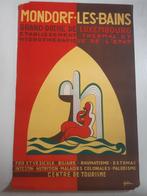 Art Deco affiche voor Luxemburg, Mondorf-les-Bains, Ophalen of Verzenden, A1 t/m A3, Reclame, Rechthoekig Staand