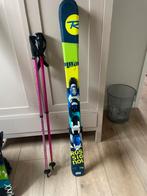 Rossignol Kinderski's 116cm + Stokken, Sport en Fitness, Skiën en Langlaufen, Gebruikt, 100 tot 140 cm, Rossignol, Ophalen of Verzenden