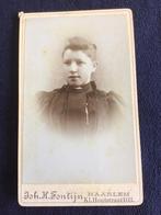 CDV, Jongedame, Joh.H. Fontijn, Haarlem, Carte de Visite, Ophalen of Verzenden, Voor 1940, Gebruikt, Foto
