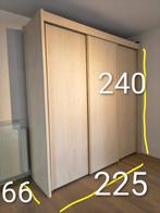 Garderobe kast Limba hout, Ophalen of Verzenden, Zo goed als nieuw, 25 tot 50 cm