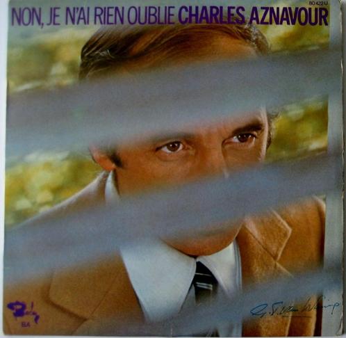 CHARLES AZNAVOUR - NON, JE N'AI RIEN OUBLIÉ, Cd's en Dvd's, Vinyl | Pop, Gebruikt, 1960 tot 1980, Ophalen of Verzenden