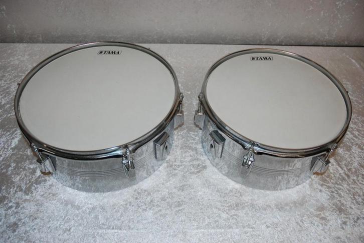 Tama Set Swingstar timbales zonder standaard 13 en 14 inch, Muziek en Instrumenten, Instrumenten | Onderdelen, Gebruikt, Drums of Percussie