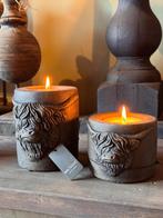 Stoere theelichthouders met hooglanders, Huis en Inrichting, Woonaccessoires | Overige, Ophalen of Verzenden, Nieuw