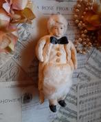 Sale! Prachtig brocante wattenpopje met strik Spuncotton, Ophalen of Verzenden