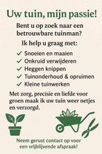 Opzoek naar een tuinman kijk naar de advertentie, Starter, Overige vormen, Overige niveaus, Geschikt als bijbaan