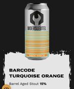 Moersleutel Barcode turqoise orange MEERDERE OP VOORRAAD, Verzamelen, Biermerken, Ophalen of Verzenden, Zo goed als nieuw, Flesje(s)
