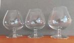 Cognac glazen small 250 ml kristal 3x samen, Verzamelen, Glas en Borrelglaasjes, Overige typen, Zo goed als nieuw, Ophalen