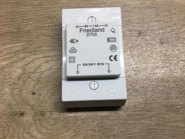 Nieuwe Friedland D753 Bel Transformator, Doe-het-zelf en Verbouw, Elektra en Kabels, Nieuw, Overige typen, Ophalen