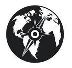 Camper caravan auto sticker wereldbol met kompas, The River House, Info@theriverhouse.nl, Nieuw, Ophalen of Verzenden