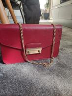 Furla leren tas 25x14X5 cm €195, Ophalen of Verzenden, Gebruikt, Rood, Schoudertasje