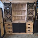 Buffetkast Lotte Mango Industrieel Nieuw, Huis en Inrichting, Kasten | Buffetkasten, 200 cm of meer, 150 tot 200 cm, Nieuw, Ophalen of Verzenden