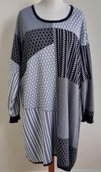 Orientique zwart/witte gebreide jurk mt. 52, Kleding | Dames, Grote Maten, Orientique, Ophalen of Verzenden, Zo goed als nieuw