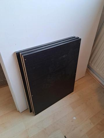 4 zwarte IKEA Pax inlegplanken 50cm - afbeelding 1
