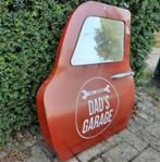 Wanddecoratie Autodeur met Spiegel Dad's Garage Nieuw, Ophalen of Verzenden, Nieuw, Reclamebord