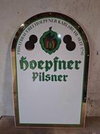 Hoepfner Pilsener Emaille Reclamebord - Duitsland - 1980, Ophalen of Verzenden, Zo goed als nieuw, Reclamebord, Plaat of Schild