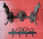 Kapstok / sleutelrek brocante van gietijzer met papegaaien, Huis en Inrichting, Woonaccessoires | Kapstokken, Wandkapstok, Gebruikt