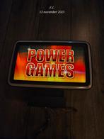 Power Games Flipperkast Backglass, Verzamelen, Automaten | Flipperkasten, Overige merken, Gebruikt, Elektronisch, Onderdeel of Defecte kast