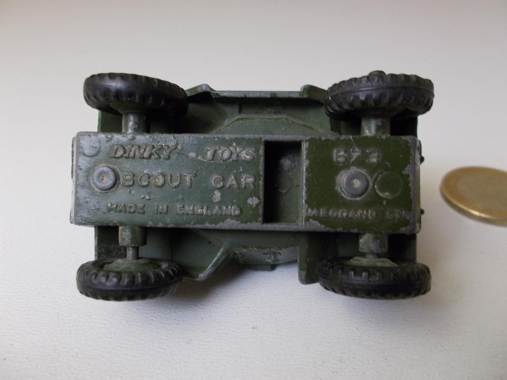 1954 Dinky Toys 673 SCOUT CAR (No driver.) -G-., Ophalen of Verzenden, Gebruikt, Auto, Dinky Toys