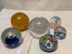 6  Glazen pres paper bollen, Antiek en Kunst, Ophalen of Verzenden