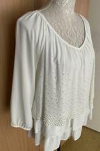 Joseph Ribkoff blouse wit met pareltjes maat 36[V], Kleding | Dames, Ophalen of Verzenden, Zo goed als nieuw, Maat 36 (S), Wit