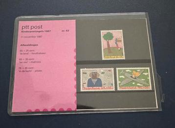Kinderpostzegels 1987 PTT post postzegelmapje nr 52 beschikbaar voor biedingen