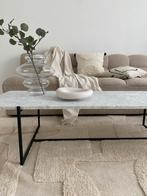 Marmeren salontafel 150 x 50, Ophalen, 100 tot 150 cm, 50 tot 100 cm, Zo goed als nieuw