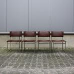 Pastoe SM08 stoelen Cees Braakman, Palissander ( set van 4), Ophalen, Gebruikt, Bruin, Hout