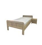 Elektrisch hoog laag bed met matras en nachtkastje, Ophalen, 90 cm, Modern elektrisch hoog laag bed., Zo goed als nieuw