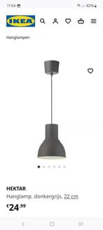 1 ikea Hektar hanglamp, donkergrijs, Huis en Inrichting, Lampen | Hanglampen, Minder dan 50 cm, Ophalen of Verzenden, Metaal, Zo goed als nieuw