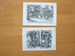 2 ansichten De bokkensprong Schoorl, Ophalen of Verzenden, Ongelopen, Noord-Holland