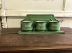 Groen emaille zand zeep soda BK, Antiek en Kunst, Ophalen of Verzenden