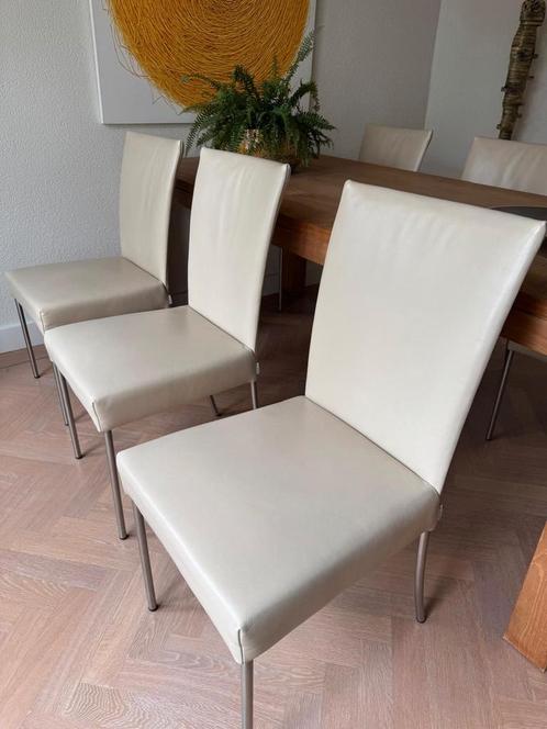 Eetkamerstoelen Bert Plantagie leder, Huis en Inrichting, Stoelen, Zo goed als nieuw, Vijf, Zes of meer stoelen, Ophalen