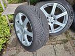 Lichtmetalen velgen met winterbanden 17 inch, Ophalen, Banden en Velgen, 17 inch, Winterbanden