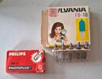 Flitslampjes Philips PF1 & Sylvania FB-1B, Audio, Tv en Foto, Fotografie | Flitsers, Ophalen of Verzenden, Gebruikt