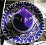 Prachtige paarse mexicaanse sombrero salazar yepez hoed, Ophalen, Zo goed als nieuw, One size fits all