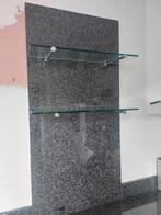natuurstenen wandbladen met planchet + bevestigingen, Ophalen, Gebruikt, 50 tot 100 cm, Minder dan 100 cm