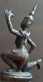 Antiek Thai Dancer Statue Figure  Brons beeld 19e eeuw
N.f1, Antiek en Kunst, Ophalen of Verzenden, Brons