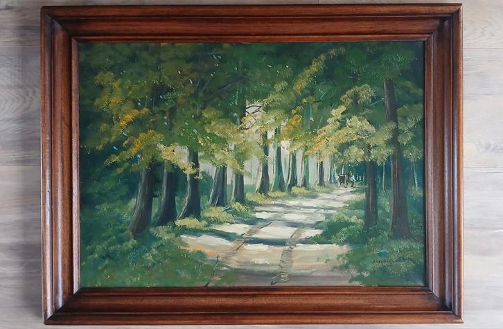 Schilderij # Jan Kelderman - Bosgezicht, Antiek en Kunst, Kunst | Schilderijen | Klassiek, Ophalen