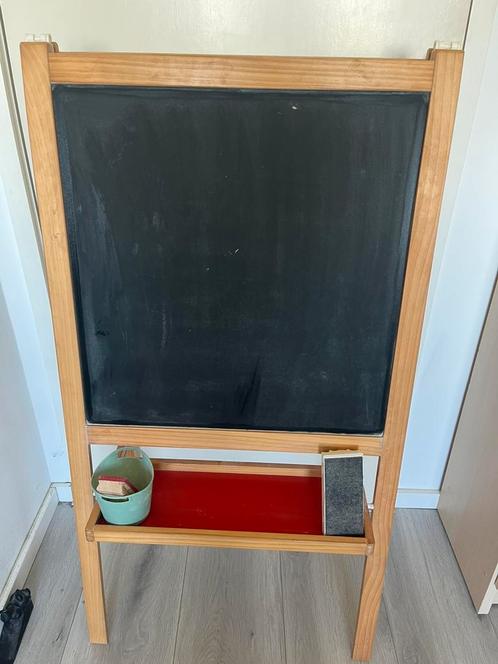 Ikea krijt whiteboard met krijtjes, wissers en stiften, Diversen, Schoolborden, Gebruikt, Whiteboard, Ophalen