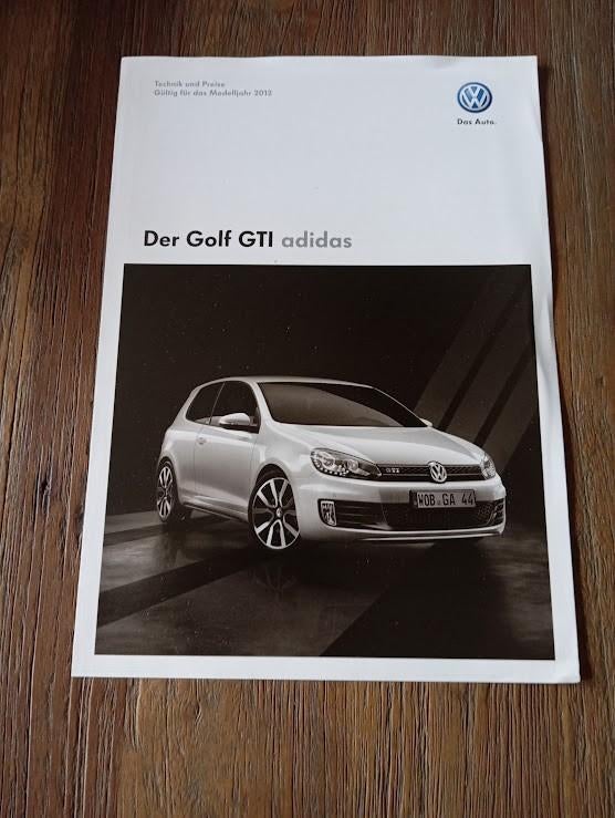 VW Der Golf GTi ADIDAS + Prijzen 2012 4 pag., Boeken, Verzenden, Zo goed als nieuw, Volkswagen