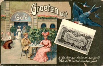 Groeten uit - Twee Honderd Gulden - Cafe Terras beschikbaar voor biedingen