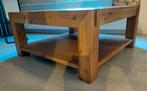 Acaciahouten salontafel serie Salzburg, met extra onderblad, Ophalen, Gebruikt, 100 tot 150 cm, 50 tot 100 cm
