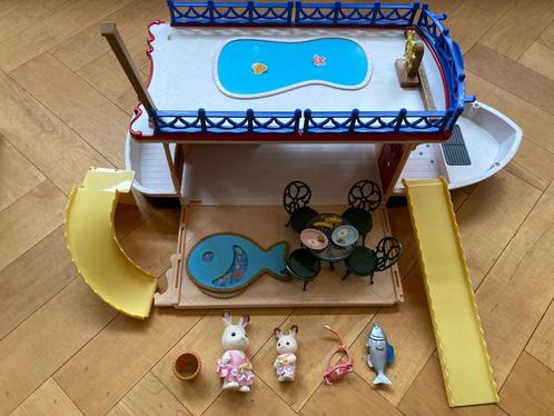 Sylvanian families woonboot zeecruiser 5206 tuinset 4507!, Kinderen en Baby's, Speelgoed | Poppenhuizen, Gebruikt, Toebehoren