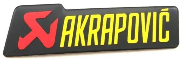 Akrapovic aluminium uitlaatplaatje #1, Motoren, Accessoires | Stickers, Ophalen of Verzenden