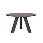 Woood Rhonda Eettafel Blacknight 129cm, Huis en Inrichting, Tafels | Eettafels, Rond, Nieuw, Ophalen of Verzenden, Modern