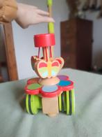 Hape houten duwstok vlinders en bloemen, Kinderen en Baby's, Ophalen of Verzenden, Zo goed als nieuw, Overige typen