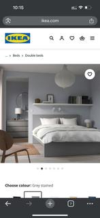 IKEA MALM bed frame, Huis en Inrichting, Slaapkamer | Stapelbedden en Hoogslapers, Ophalen, Tweepersoons, Zo goed als nieuw, 200 cm
