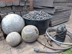 Waterfontein (ballen) met toebehoren, Ophalen, Gebruikt, Waterornament