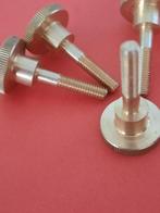 1-2-4 st messing duim- kartelschroef m6 x 16 woonboot kotter, N, Nieuw, Ophalen of Verzenden, N