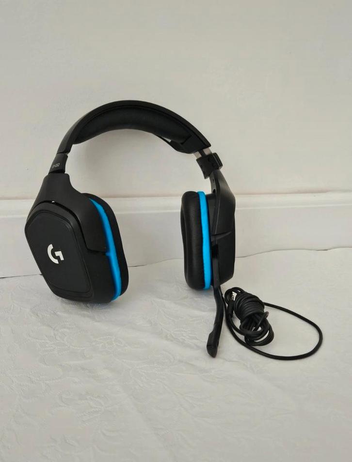 Zwarte Logitech Gaming Headset - perfecte conditie, Computers en Software, Headsets, Zo goed als nieuw, Over-ear, Bedraad, Gaming headset